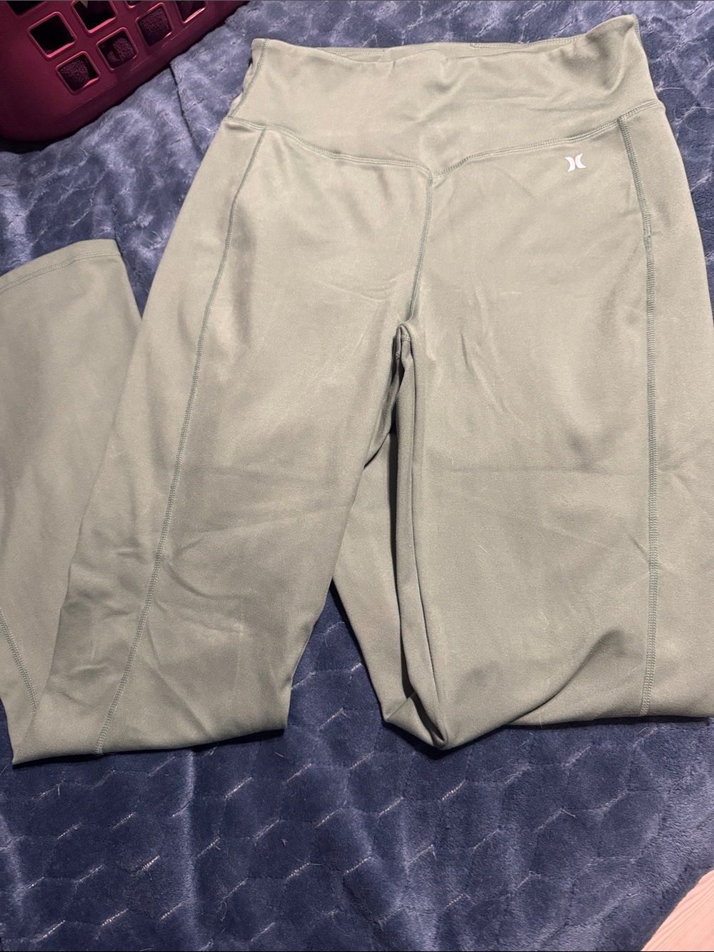 Hurley Olive-Green High-Waist Leggings
